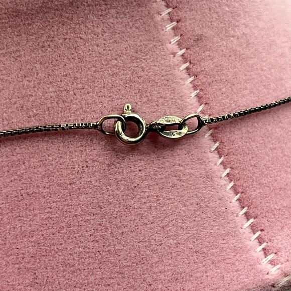 unique sterling silver 925 Lapis Lazuli abstract mid century modern box Necklace - Picture 10 of 10